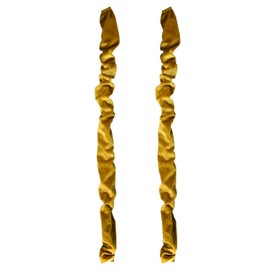 Chandelier Chain Covers 2 Pack Gold Cable Covers 70.8 inches Brushed Polyester Fabric Chain Sleeve for Chandelier Cord Hider Cable Management (None Touch Fasteners)