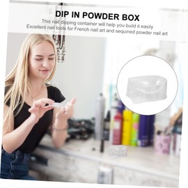 Healvian 12pcs Dip Powder Storage Case Portable Nail Powder Box for Dipping Essential Tool for Reducing Waste Groove Design for Easy Application for Special Occasions