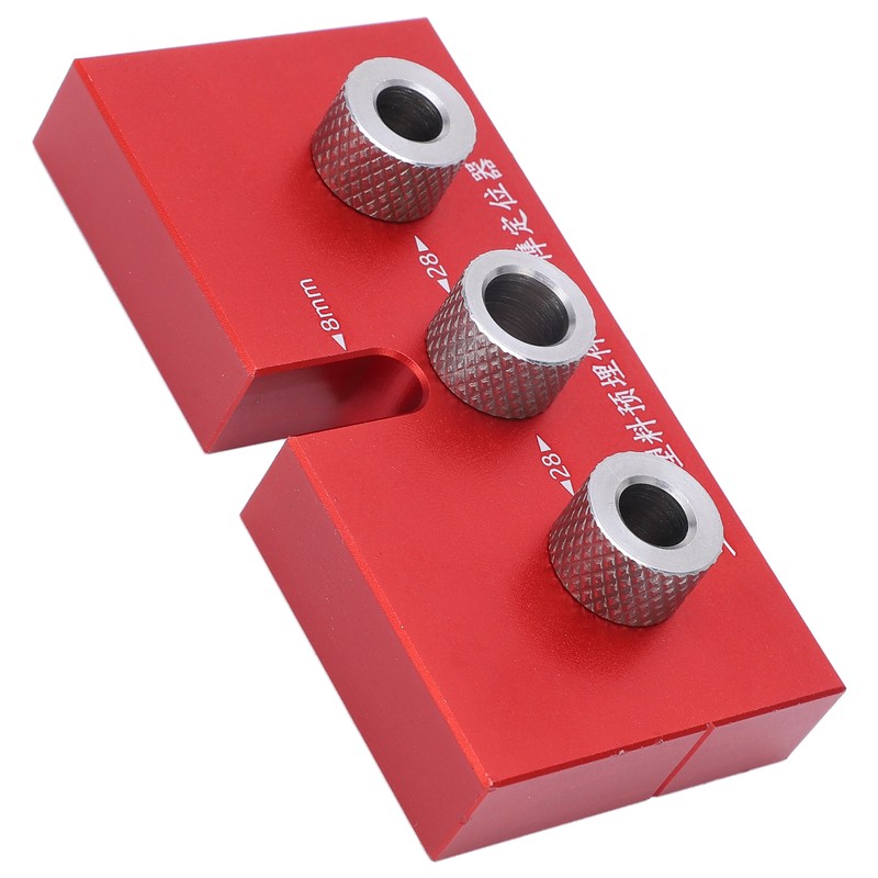 Wood Doweling Jig Drill Guide 3 in 1 Locator Hole