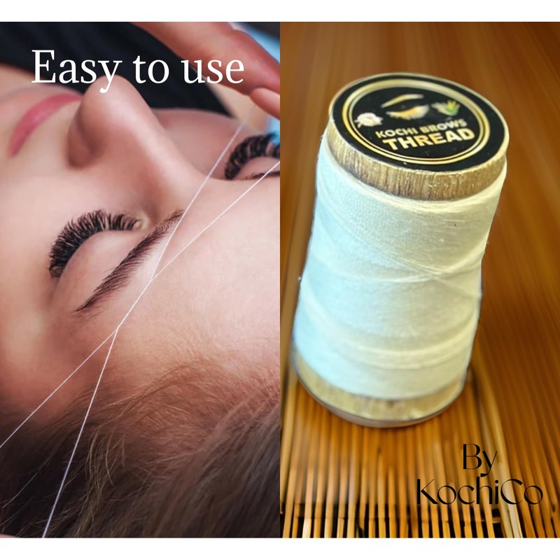 Kochi Co Eyebrow Threading Thread | Organic Cotton Thread for