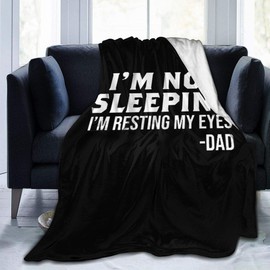 Im Not Sleeping Ultra-Soft Micro Fleece Blanket Anti-Pilling Flannel Sleep Comfort Sofa Blanket