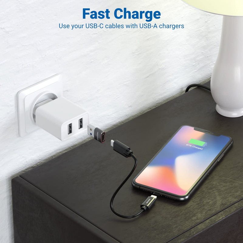 deleyCON USB C to USB Adapter [Pack of 3] C