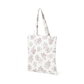 Francfranc Logo Tote 2 S A4 Eco Bag Tote Bag 2025 Model, beige (classic flower)