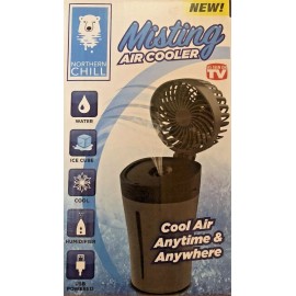 Pinnacle Brands Northern Chill Rechargeable Misting Air Cooler Fan Gray/Black Games, Outdoors...