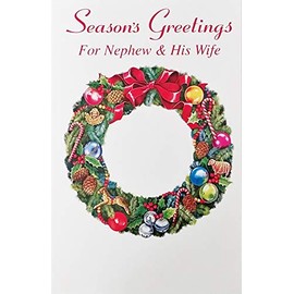 Season's Greetings For Nephew & His Wife (Niece-in-Law) - Merry Christmas Greeting Card
