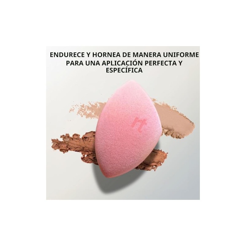 REAL TECHNIQUES, Esponja Miracle Powder, para Maquillaje en Polvo, Aplicación