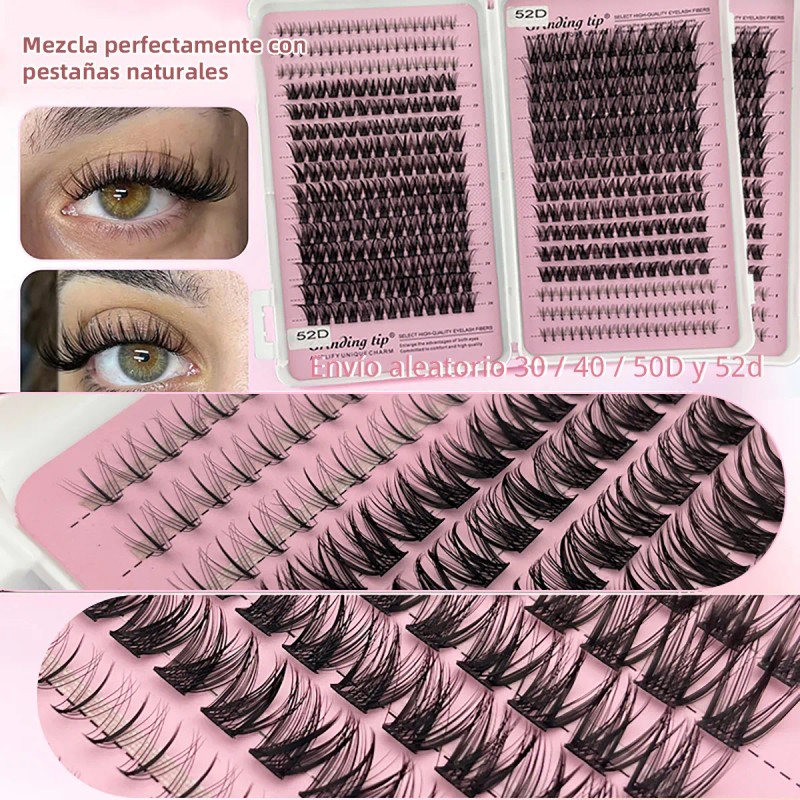 Kit De Extensión De Pestañas Naturales De 480 Piezas