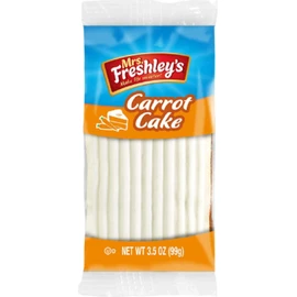 Mrs. Freshley's Iced Carrot Cake, Indivually Packaged, 3.5 oz | Pack of 8