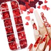 Heart Nail Art Glitter Valentine's Day 3D Holographic Sparky Love