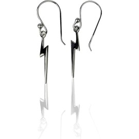 FashionJunkie4Life Nature Dangle Earrings, Sterling Silver Ear Wires (LIGHTNING BOLTS)