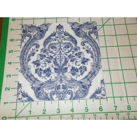 Celebrate The Home Two Decorative Luncheon Napkins for Decoupage "Grandeur" White & Blue