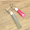 Moruiero Moruiero 4Pcs Keychain Cap, Lip Gloss Holder Keychain Compatible