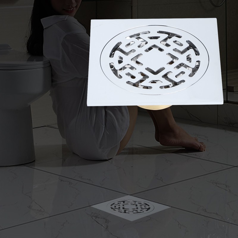 Stainless Steel Chrome Plated Floor Drain Anti Odor Insect Resistant