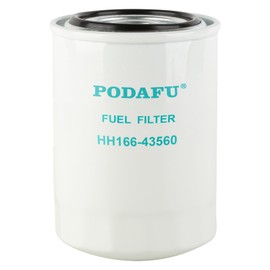 PODAFU HH166-43560 16631-43560 19090-55580 Fuel Filter Compatible with Kubota V2203 V3307 Engine SVL75 SVL90 M8540 M8560 M9000 M9540 M9960(4PCS)