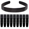 Guyode Pack of 10 Black Headband Women's Wide Headband, Plastic