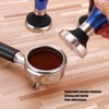 58mm Flat Coffee Tamper Stainless Steel Base Coffee Powder Hammer
