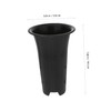 KONTONTY 4 Inch Tall Orchid Flower Pots Plastic Planting Cups
