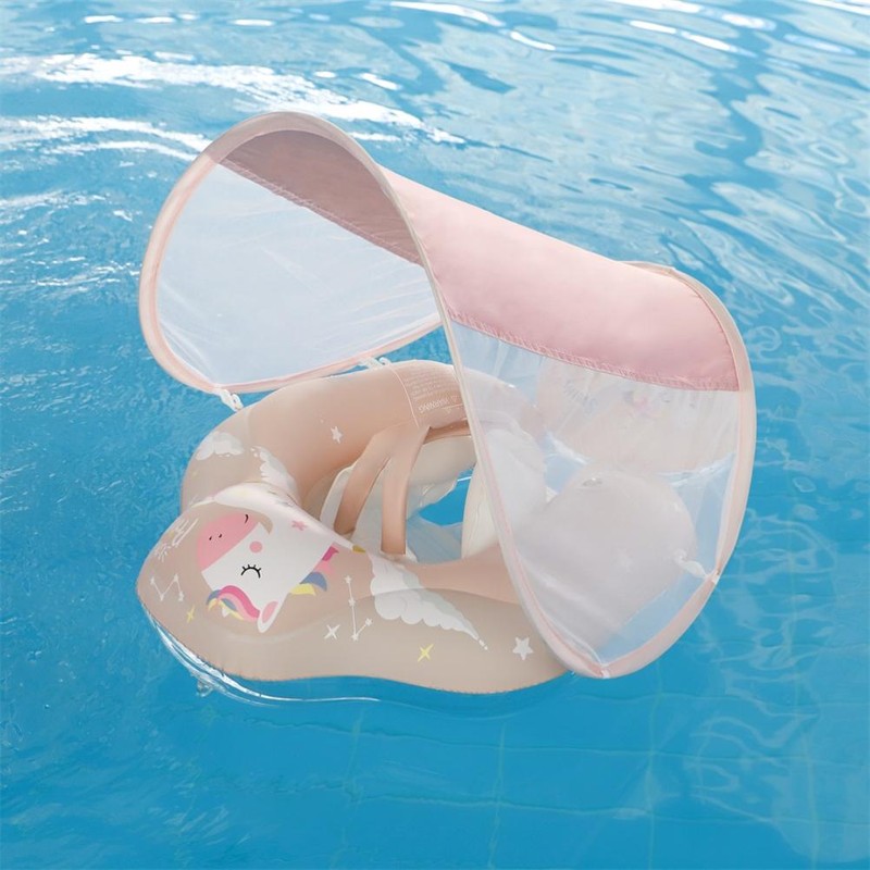 Baby Swimming Float Cartoon Pony Inflatable Baby Pool Float Ring