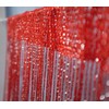 John Aird Jazz Glitter String Curtain Panel (Red)