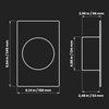 5 Inch / 125 mm Duct Connector Flange - Plastic