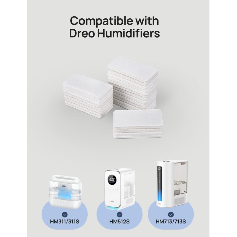Dreo Aroma Pads 24-Pack for humidifiers, Compatible Humidifiers, Diffuse Fragrances