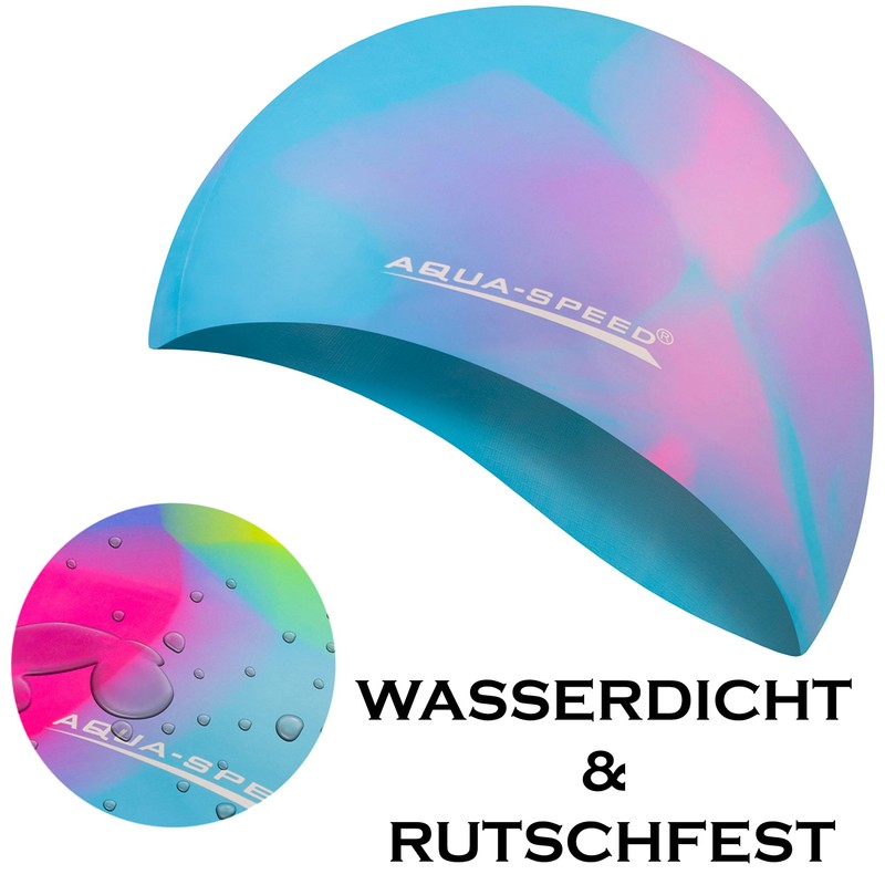 Aqua Speed Swimming Cap for Men, Bathing Cap Multi-Coloured with