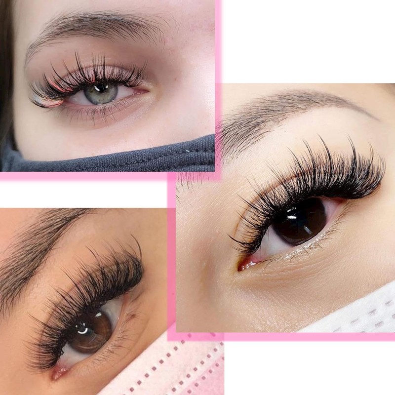 Spikes Lash Extensions Matte Black Premade Lash Spikes Eyelash Extensions(Spikes-0.07-C,13mm)