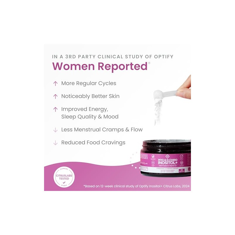 Inositol Supplement Myo And Chiro Powder Plus Folate Vitamin Ratio
