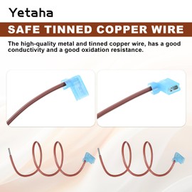 Yetaha 93866 RV Water Heater Thermal Cutoff Kit, ECO Thermostat Assembly Kit, Compatible with Atwood 91447 93866 Models, Fit for GCH6-4E, GH6-8E, G6A-6E, G6A-7E, G6A-8E, GCH6A-7E Series