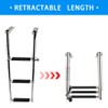Mojiate Made 3 Step Ladder 316 Stainless Steel Telescoping Capacity