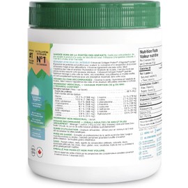 Organika Enhanced Collagen Powder – Canadian-Made Hydrolyzed Protein Peptides for Hair, Skin, Nails & Joint Support – Grass-Fed, Non-GMO, Unflavoured Collagen Supplement – 500g for Daily Wellness0