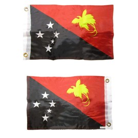 "Flags & Signs" 12x18 Papua New Guinea 2 2-ply Nylon Flag 12x18 Inch a-1-5913