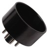 Tube Base - 8 Pin, Octal, Black