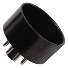 Tube Base - 8 Pin, Octal, Black