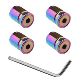 4pcs Car Tyre Valve Cover Car Tyre Anti-Theft Valve Cover Car Dust Protection Accessories for Most Vehicles Cars Trucks ATV MTV 13.5 x 9.5 mm Zinc Alloy Colourful