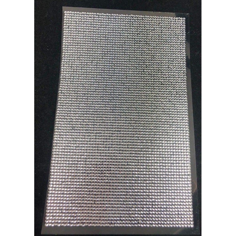 CraftbuddyUS 4200 Bulk Sheet 2mm Self Adhesive Clear Diamante Gems,