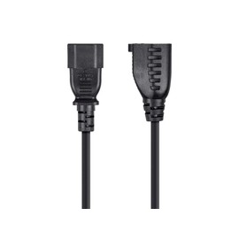 Monoprice Desktop Computer Power Cord - IEC 60320 C14 to NEMA 5-15R, 10 Amp, 1250 Watt, SVT, 125 Volt, 18AWG, 6 Feet, Black