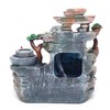 Lemoeyes Indoor Desktop Fountain Waterfall Decor, Atomizing Desktop Humidifier with