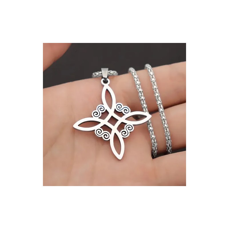 Collar Dije Nudo De Bruja Irlandés Amuleto Brujería Celta Wicca