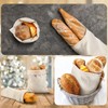 Woanger 8 Pcs Linen Bread Bag Burlap Drawstring Reusable Bread