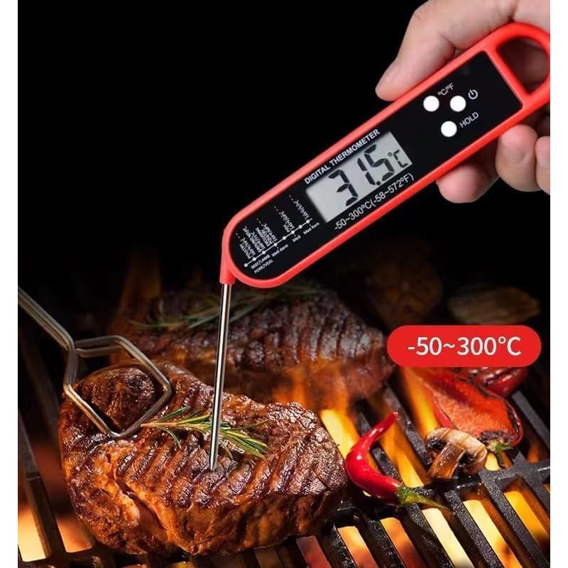 Sendowtek Termómetro Digital Cocina, Termómetro Digital para Carne de Lectura