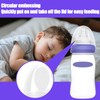 6pcs Baby Bottle Caps Compatible with Lansinoh Bottles, Soft &