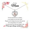 Shuxin Mum Gifts from Daughter Son, Heart Pendant Mum Necklace