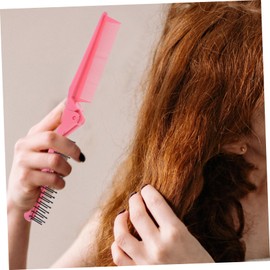 Baluue 8pcs Portable Foldable Hair Comb Travel-friendly Comb for Home Outdoor Use Lightweight Easy to Clean for Curly Straight Hair Styling