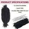 Human Hair Springy Twist Hair Extensions Afro Kinky Bulk Hair
