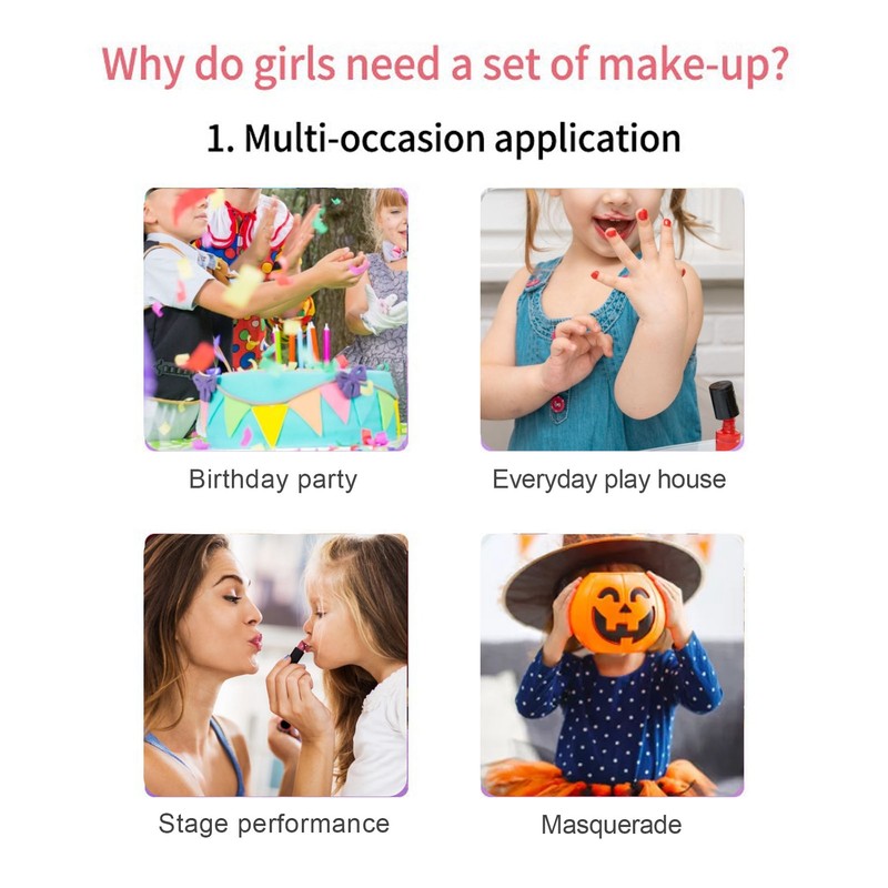 Shell Shaped Make Up Box Kids Makeup Kit for Children