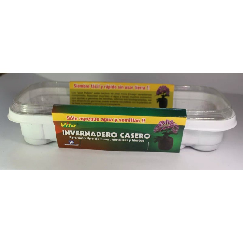 Hortaflor Mini Invernadero Domo 12 Peat Pellets Germinador