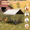 Large Metal Chicken Coop,7.1'Lx3.2'Wx3.2'H Heavy Duty Walkin Chicken Run with