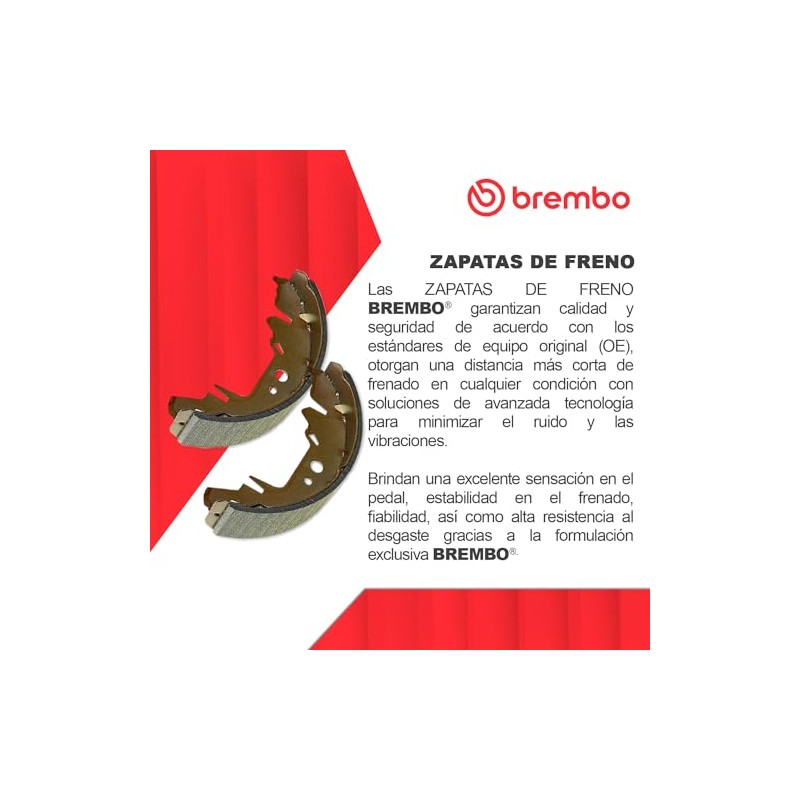 BREMBO Balatas De Tambor Traseras Compatible con MAZDA 2 de