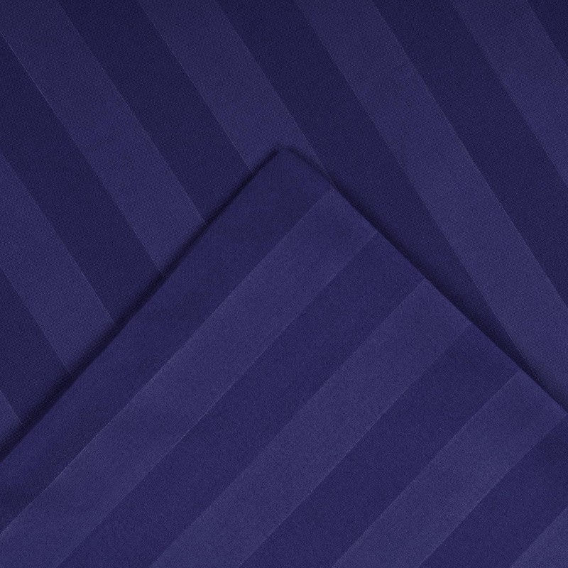 Moonlight Bedding Pillow cases 2 pack - Navy Stripe 50x75cm